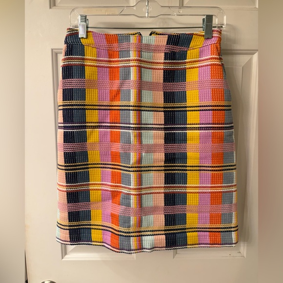 Halogen Dresses & Skirts - Halogen Multicolor Plaid Knit Pencil Skirt